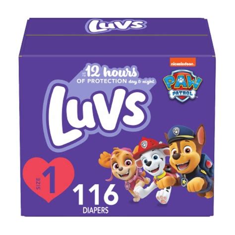 paw patrol luvs diapers|luvs size 1 116 count.